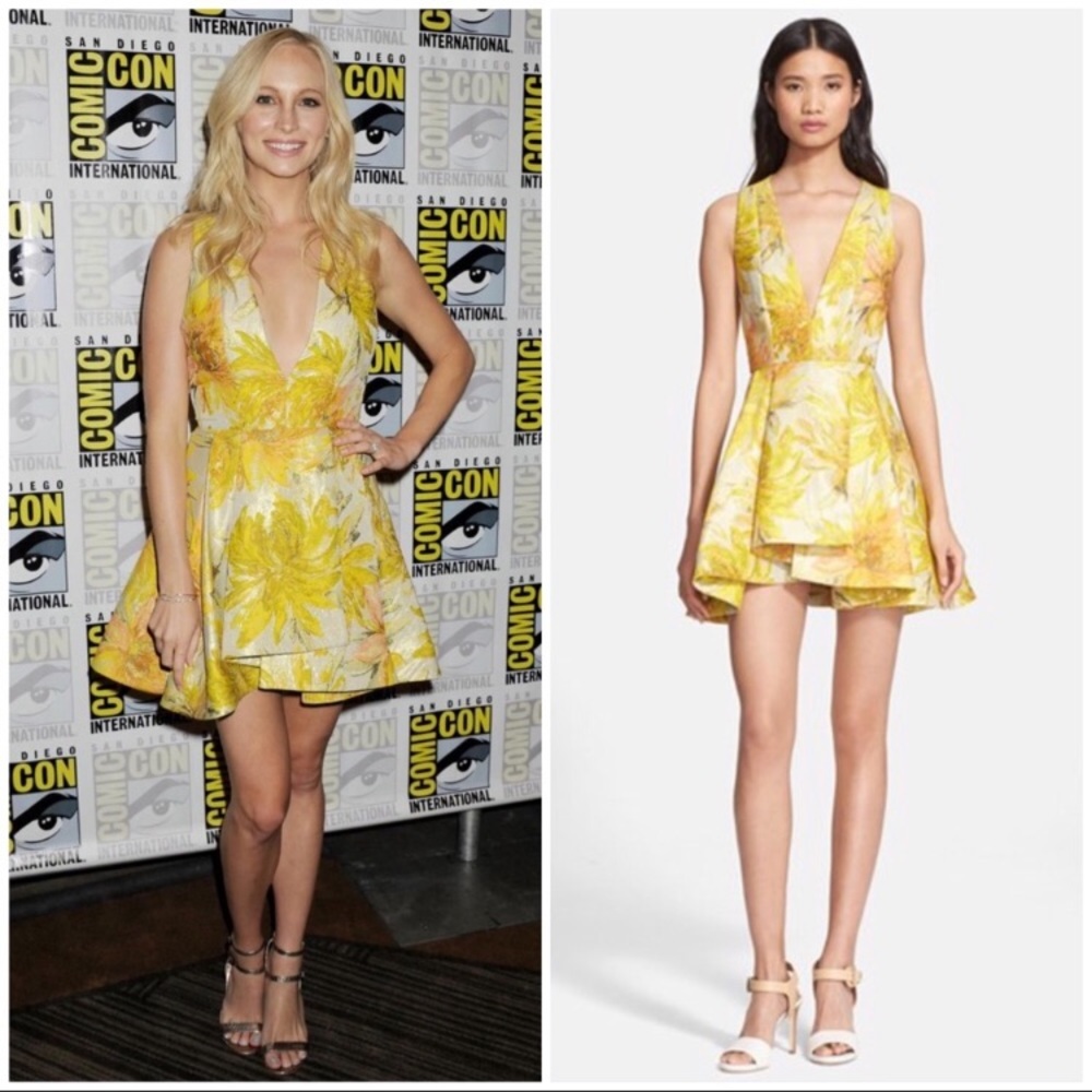 Alice + Olivia Tanner Floral Jacquard Mini Dress 2